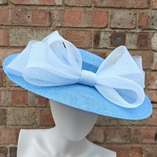 baby blue large fascinator