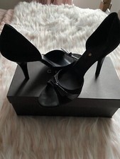 CELINE Black Half Leather And