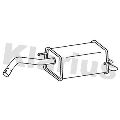 Exhaust rear back box - exhaust,