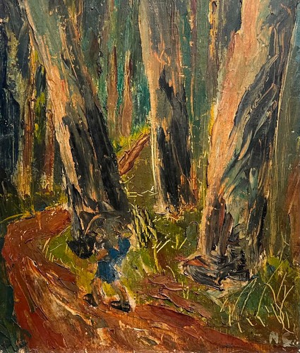 Australian school signed oil - australian,