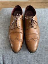 Loake Men’s leather derby shoe punched detail Goodyear Welted Sole Size 9 Fit F