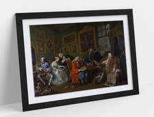 THE MARRIAGE SETTLEMENT, WILLIAM HOGARTH- FRAMED WALL ARTWORK PAPER PRINT POSTER