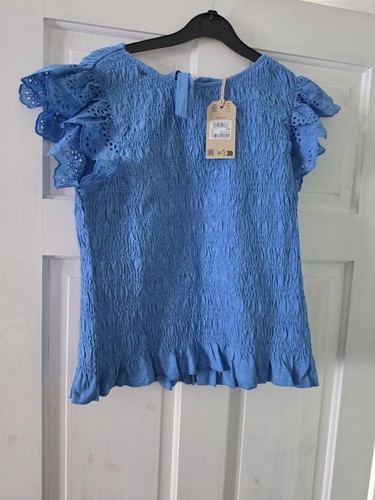Fatface betty top blue size - fatface,