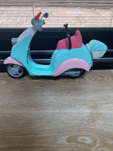 Barbie scooter green pink - pink, doll