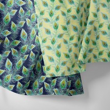 100% Cotton Peacock Feathers