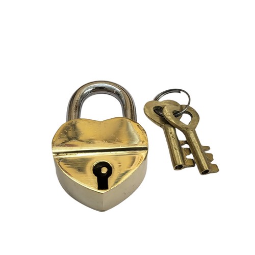 Antique padlock brass - antique,