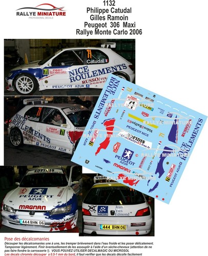 Decals ref 1132 peugeot - 1132,