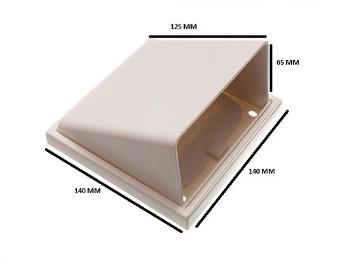 Vent external hooded - vent,