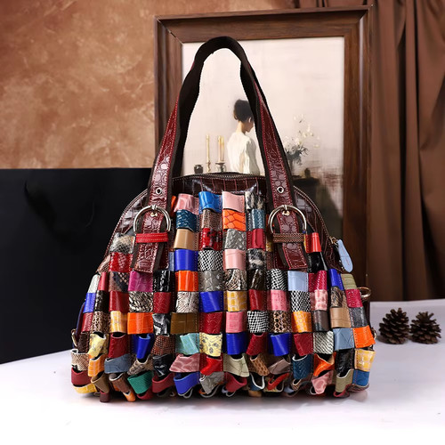 2025 new leather women - leather, bag