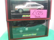 SCALEXTRIC PAIR NSCC 1996 ROVER 3500 LTD ED GREEN AND SILVER MINT CRISP BOXES