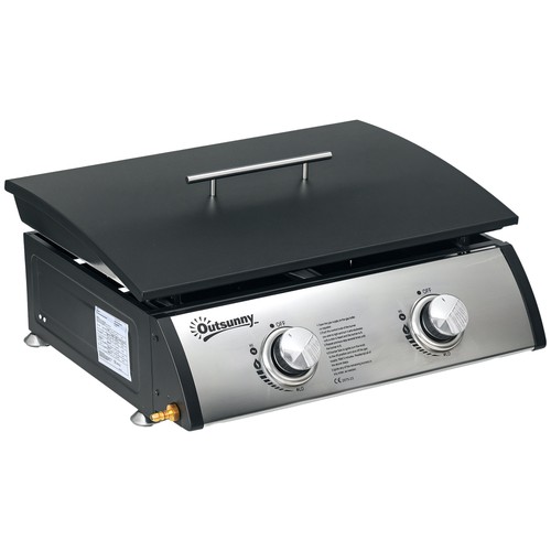 Outsunny portable gas plancha - outsunny,