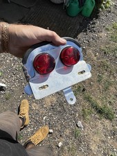 Harley Davidson Triumph Chopper Bobber Custom Rear Light And Number Plate Holder