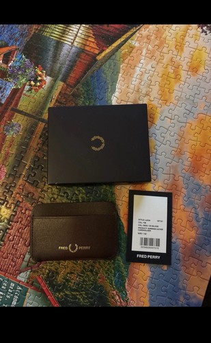 Fred perry leather cardholder - perry,