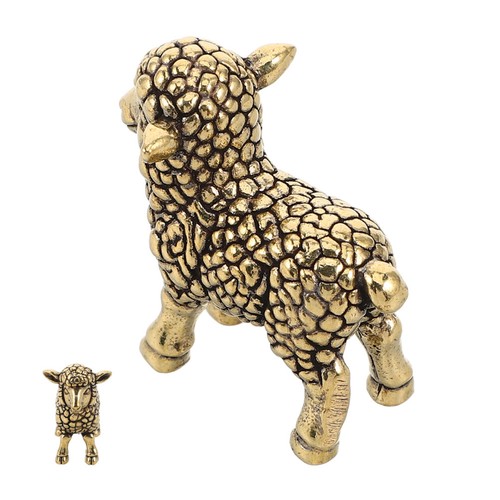 Vintage brass goat figurine - vintage,