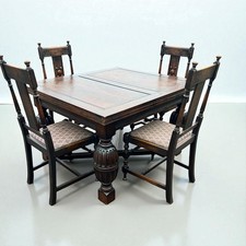 Jacobean Revival Oak draw leaf