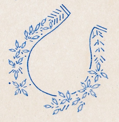 Vintage embroidery transfer - embroidery,