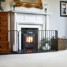 Deluxe Heavy Duty Three Fold Fireguard with Steel Bars - 79cm x 144cm