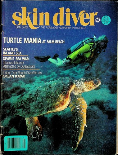 Skin diver magazine turtle - magazine,
