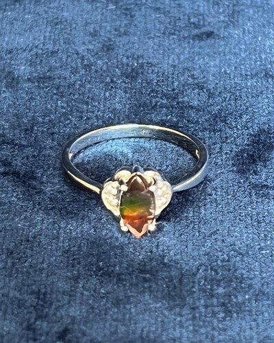 Ethiopian opal ring - ethiopian,