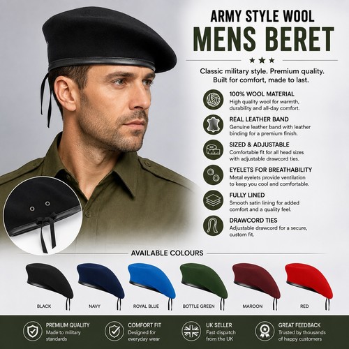 Army beret combat military - beret,