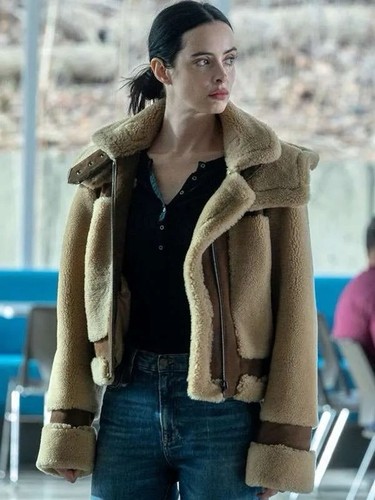 Sherpa jacket worn - sherpa,