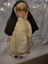 Vintage Nun Display Doll On Stand. Very Good Condition And Collectible. No Box.