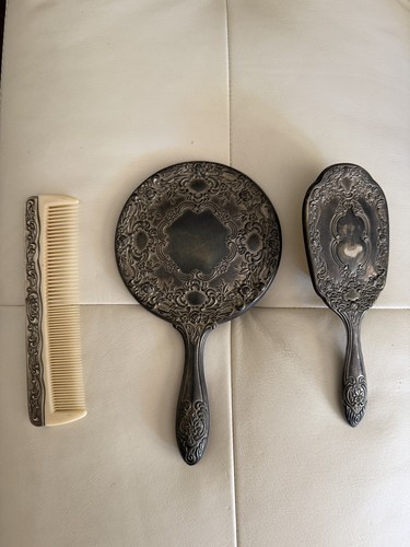 Vintage silver plated - silver, vanity