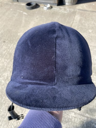 Velvet hat cover navy - velvet,