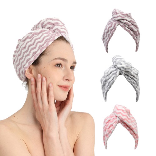 Pack microfibre hair towel - microfibre,