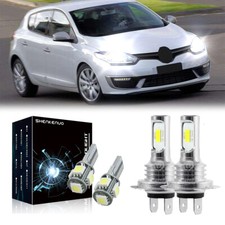 For Renault Megane MK3 2008-2020 H7 White HEADLIGHT Bulbs 501 Led Side Light