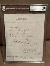 Adam Ant Autographed Album