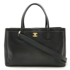 CHANEL Executive Line Coco Mark Tote Bag, Handbag, Shoulder Black, A15206