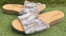 Womens Hotter Faux Fur Slide