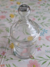 Vintage Clear Glass Apothecary