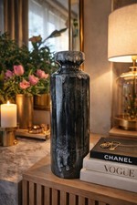 Black Reactive Glaze Vase Tall