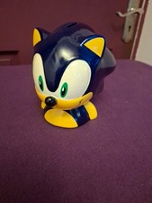 Very Rare Vintage 5” Sonic The Hedgehog Ceramic Money Box Sega Kinnerton Bank