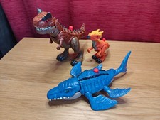Imaginext Fisher Price Jurassic World Camp Cretaceous Bundle of 3x Dinosaurs