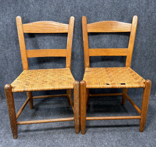 Pair vintage child wood - pair, child's