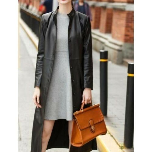 Women pure black leather - black,