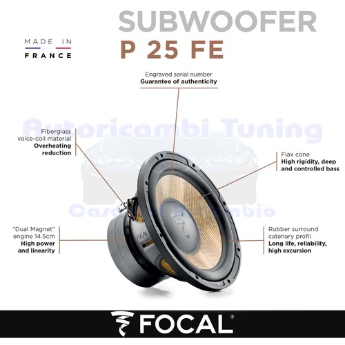Focal p25fe flax evo - flax, subwoofer