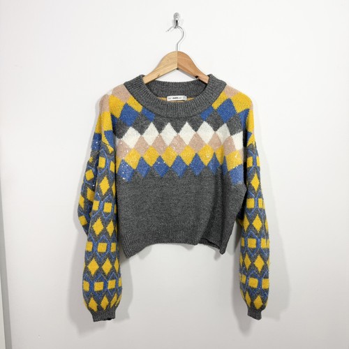 Zara sequin argyle - sequin, size