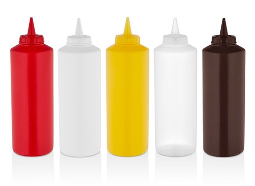 Plastic 32oz squeeze sauce - x,