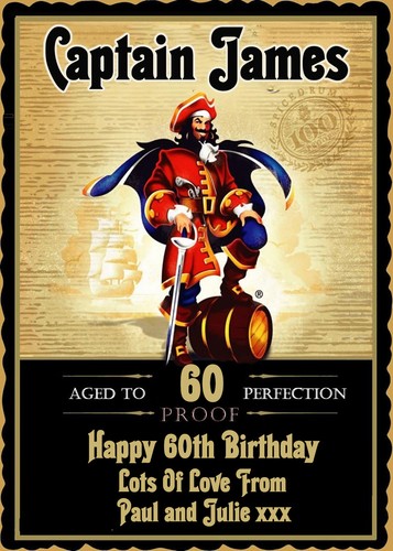 Personalised captain morgan - captain,