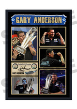 Gary Anderson PDC Flying Scotsman Darts A4/A3 Memorabilia/Collectable signed 140