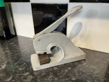 Vintage Cast Metal Paper Stamp Embosser Press Industrial