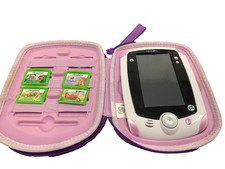 Purple Leapfrog Leappad  Learning Educational Console  x4 Games Disney