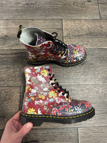 Martens pascal boots floral - dr,