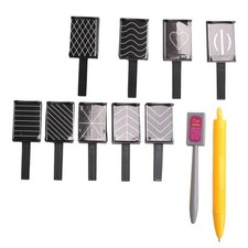 2X(11pcs/set Nail Art Tool Magnet Pen for DIY  3D Magnetic Cats Eyes Polish9833