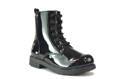 Girls lace black boots kids - lace,