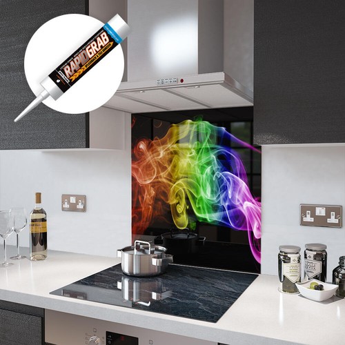 Glass splashbacks black - glass,